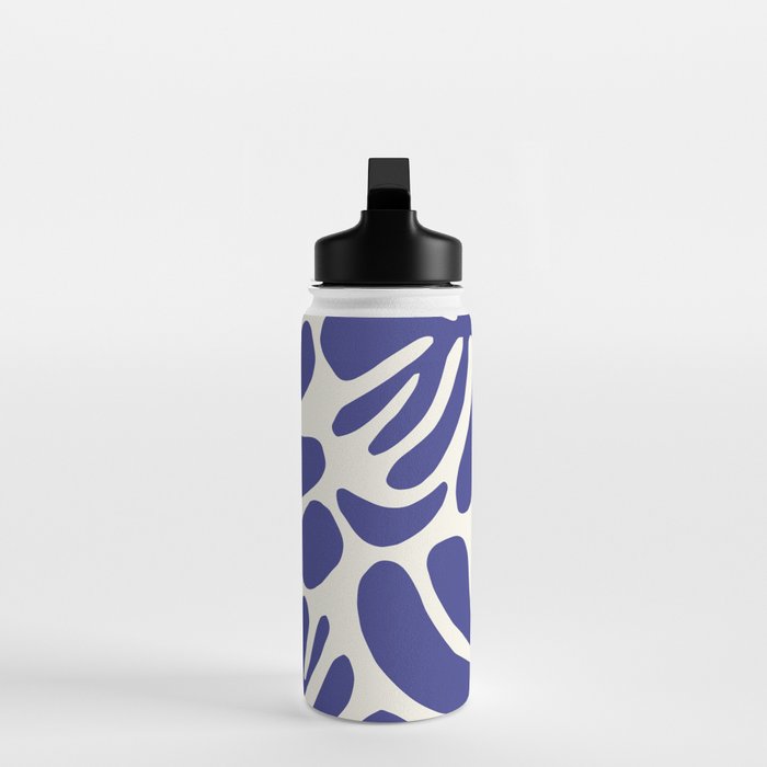 Abstract organic nature leaf art pattern Water Bottle Gallery Image 3