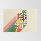Retro Numbers Rug Gallery Image 2