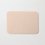 linen textured stripes - peach Bath Mat Gallery Image 1