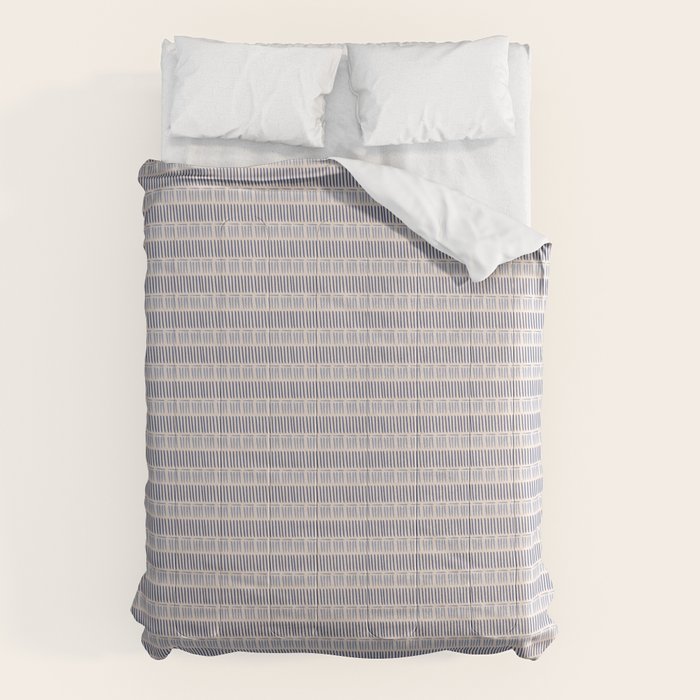 Indigo Blue Stripes  Comforter Gallery Image 1
