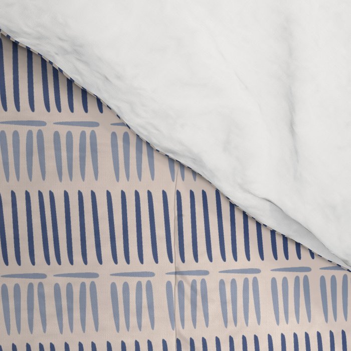 Indigo Blue Stripes  Comforter Gallery Image 4