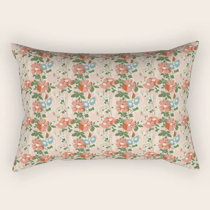 Botanical Nostalgia Hand Painted Rectangular Pillow Gallery Image 1