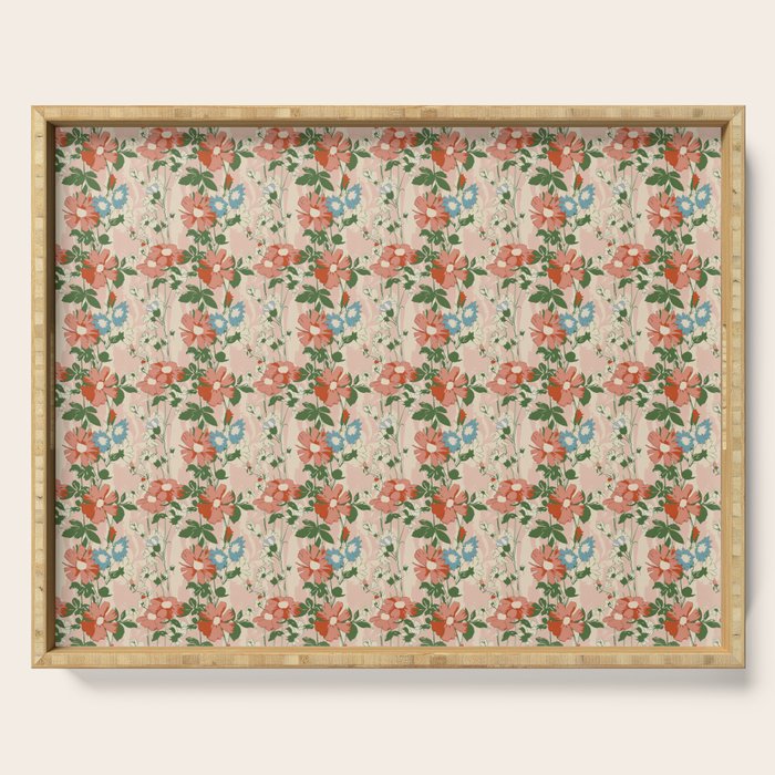 Botanical Nostalgia Hand Painted Serving Tray Gallery Image 1