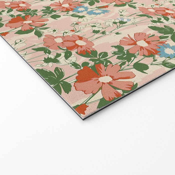 Botanical Nostalgia Hand Painted Welcome Mat Gallery Image 2
