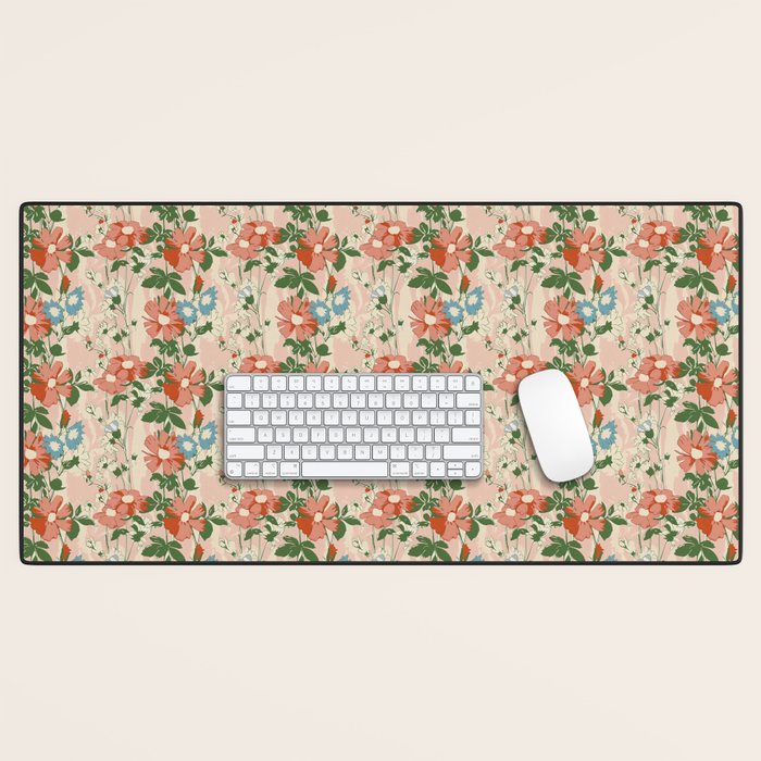 Botanical Nostalgia Hand Painted Desk Mat Gallery Image 1