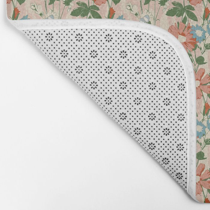Botanical Nostalgia Hand Painted Bath Mat Gallery Image 2