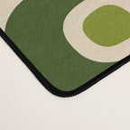 Mid Century Modern Modern Organic Shapes Pattern 321 Green Desk Mat Gallery Image 4