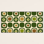 Mid Century Modern Modern Organic Shapes Pattern 321 Green Desk Mat Gallery Image 3