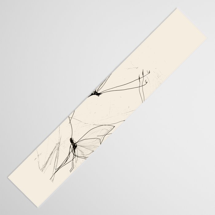 Minimal Butterfly Sketch Table Runner Gallery Image 3