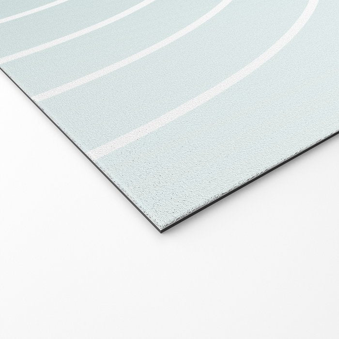 Ombre Arch XVII Natural Teal Gradient Modern Geometric Lines Welcome Mat Gallery Image 2