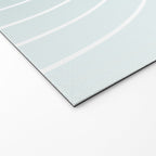 Ombre Arch XVII Natural Teal Gradient Modern Geometric Lines Welcome Mat Gallery Image 2