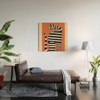 The Striped Cat II Wood Wall Art Gallery Image 2