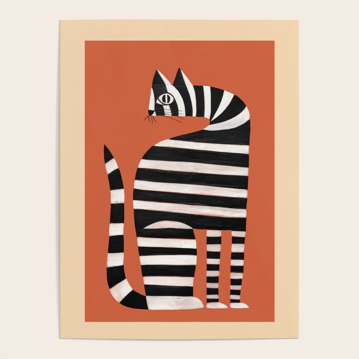 The Striped Cat II Poster Gallery Image 1