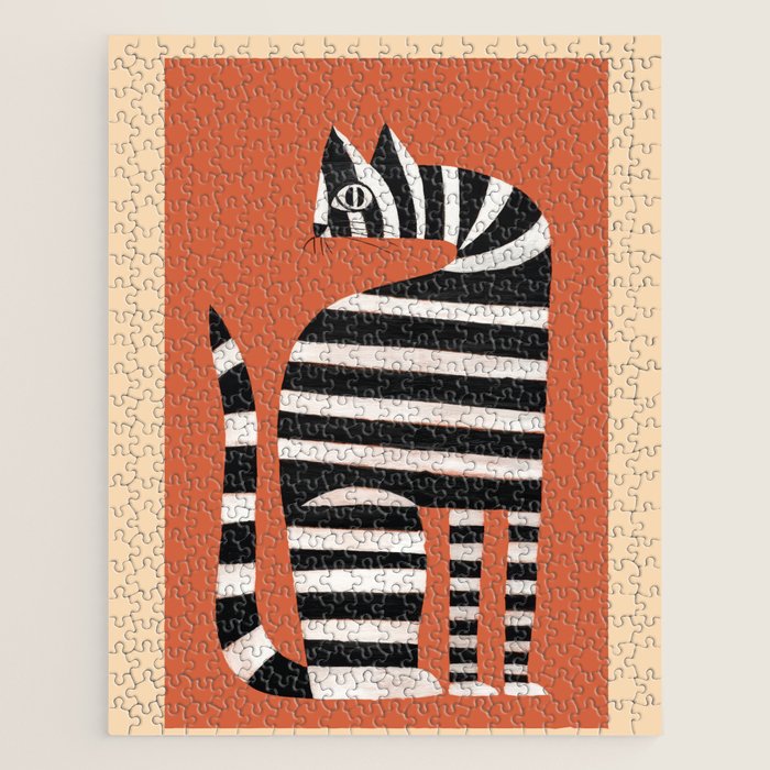 The Striped Cat II Jigsaw Puzzle Gallery Image 1