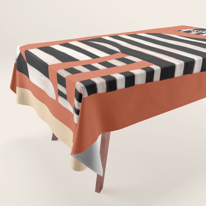 The Striped Cat II Tablecloth Gallery Image 1