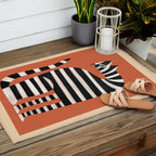 The Striped Cat II Outdoor Rug Gallery Image 2