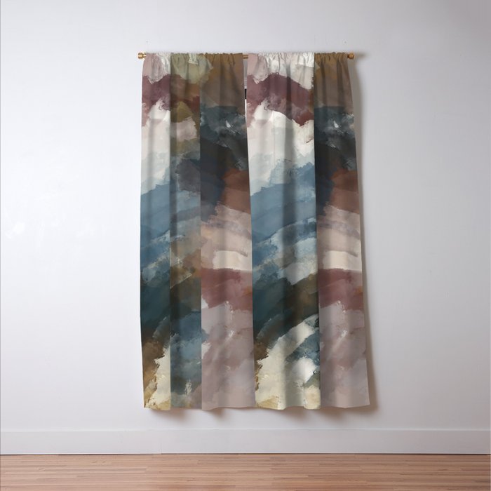 Organic Earth Palette Window Curtain Gallery Image 3