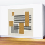 Stripes and Square Composition - Abstract Wall Mural Gallery Image 2