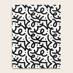 Abstract black and white line doodle pattern Notebook Gallery Image 4