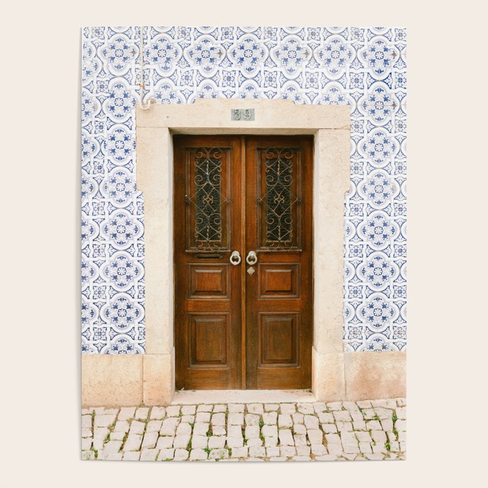 Ericeira door | Portugal travel photography print | Pastel wanderlust vibes  Poster Gallery Image 4