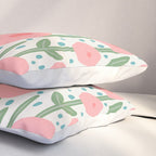 Flower Market Amsterdam Retro Scandi Spring Print Pillow Sham Gallery Image 3