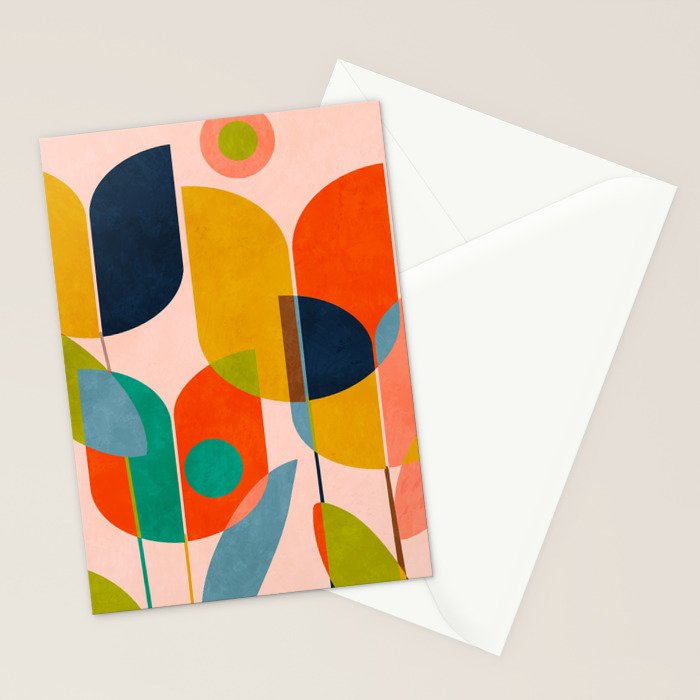 floral shapes III Stationery Card Gallery Image 2