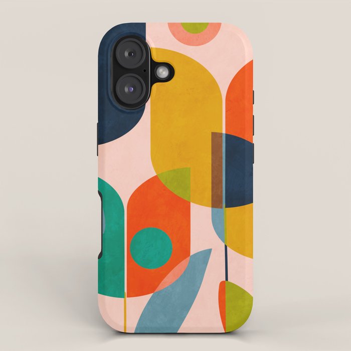 floral shapes III iPhone Case Gallery Image 1