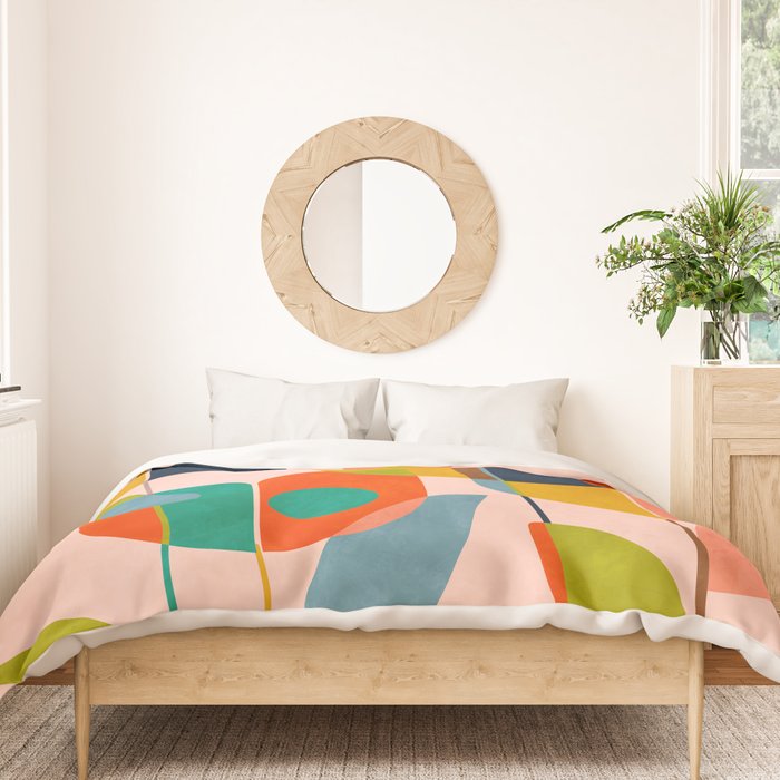 floral shapes III Duvet Cover Gallery Image 3