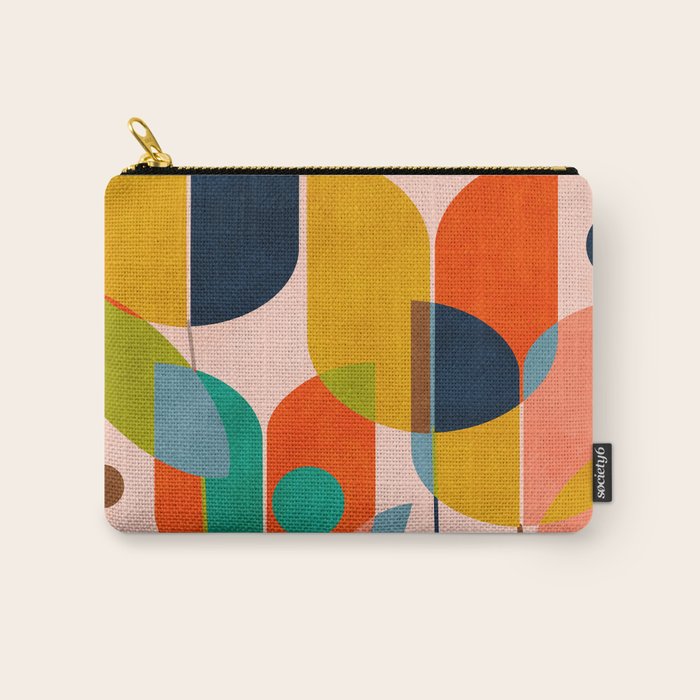 floral shapes III Carry All Pouch Gallery Image 1