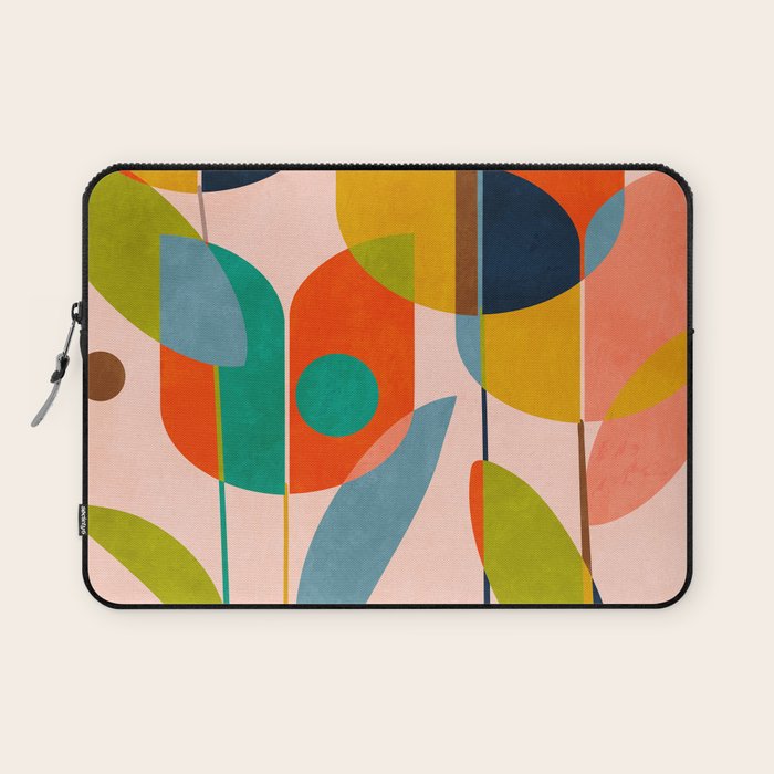 floral shapes III Laptop Sleeve Gallery Image 1