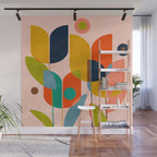 floral shapes III Wall Mural Gallery Image 1