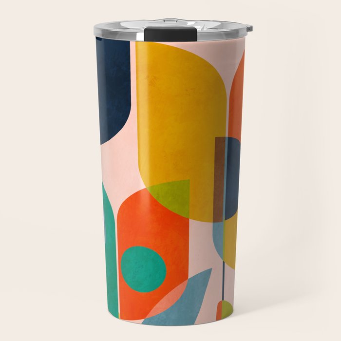 floral shapes III Travel Mug Gallery Image 1