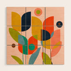 floral shapes III Wood Wall Art Gallery Image 1