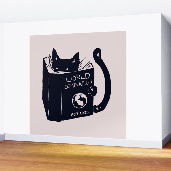 World Domination For Cats Wall Mural Gallery Image 2