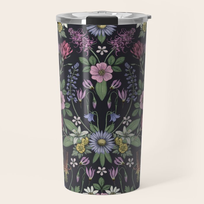 Mount Rainier Wildflowers Travel Mug Gallery Image 1