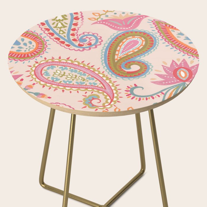 Eclectic Paisley Charm Side Table Gallery Image 2