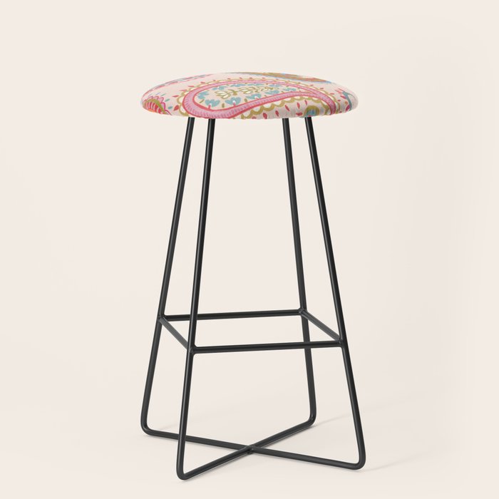 Eclectic Paisley Charm Stool Gallery Image 1