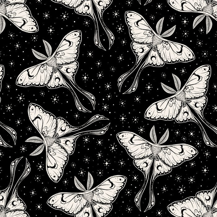 Luna Moth In Black and White Coffee Mug Gallery Image 2
