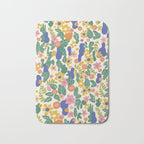 Evelyn floral pattern Bath Mat Gallery Image 1