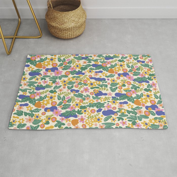 Evelyn floral pattern Rug Gallery Image 1