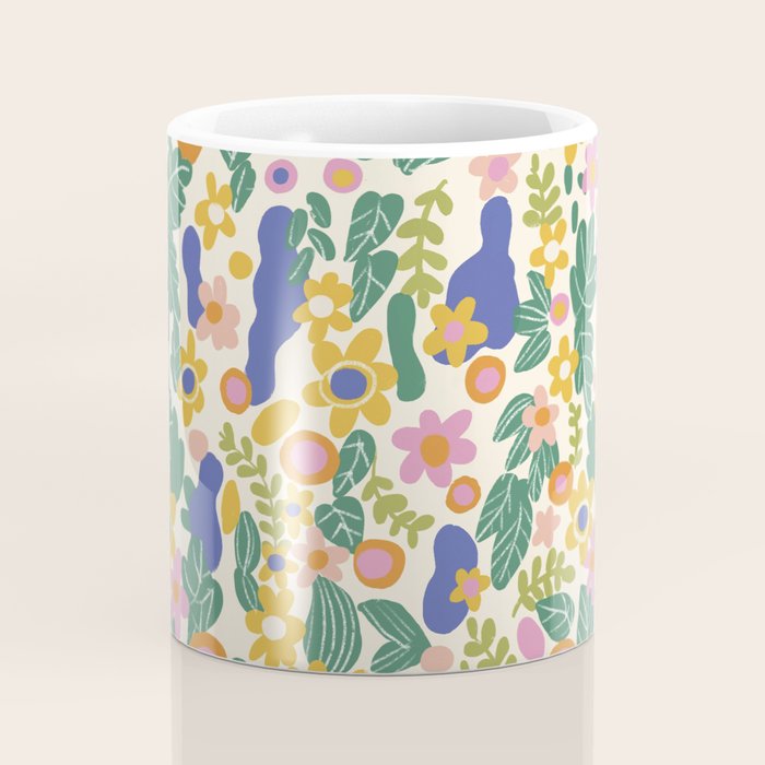 Evelyn floral pattern Coffee Mug Gallery Image 4