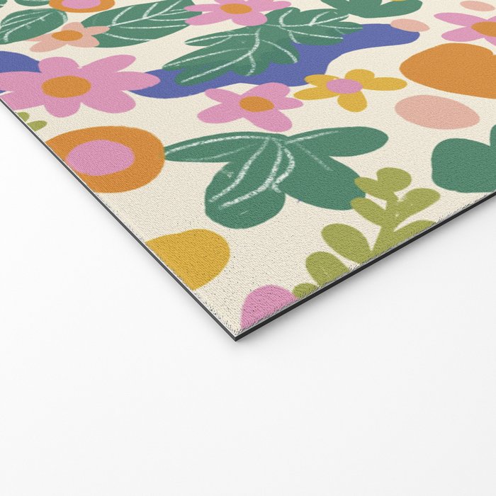 Evelyn floral pattern Welcome Mat Gallery Image 2