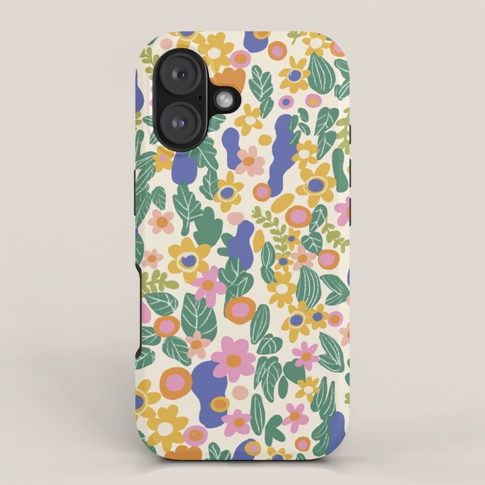 Evelyn floral pattern iPhone Case Gallery Image 1