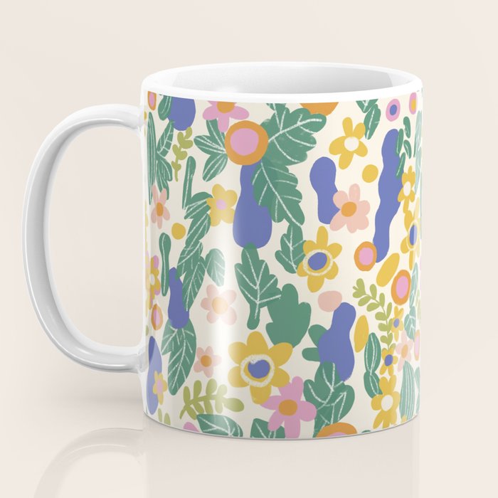 Evelyn floral pattern Coffee Mug Gallery Image 3