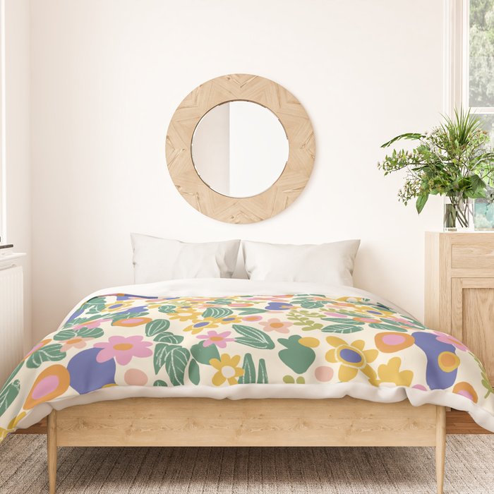 Evelyn floral pattern Duvet Cover Gallery Image 3