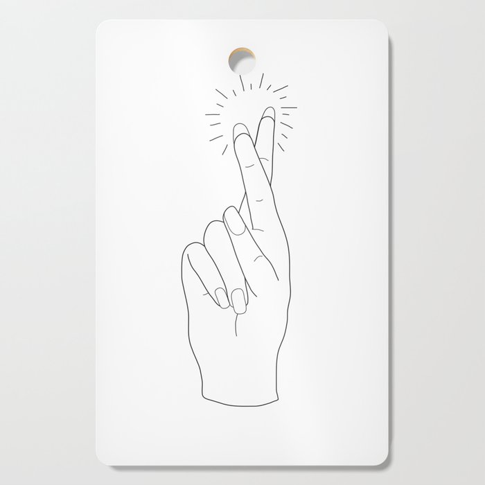 Fingers Crossed Cutting Board Gallery Image 1