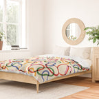 Abstract Loop Color Play Duvet Cover Gallery Image 2