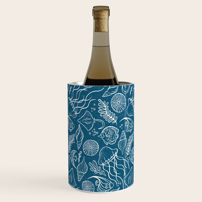Sea Life - Marine Blue Wine Chiller Gallery Image 1