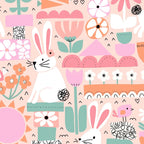 Cute Bunnies Pink Coffee Mug Gallery Image 2
