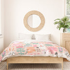 Cute Bunnies Pink Duvet Cover Gallery Image 3